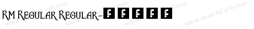 RM Regular Regular字体转换